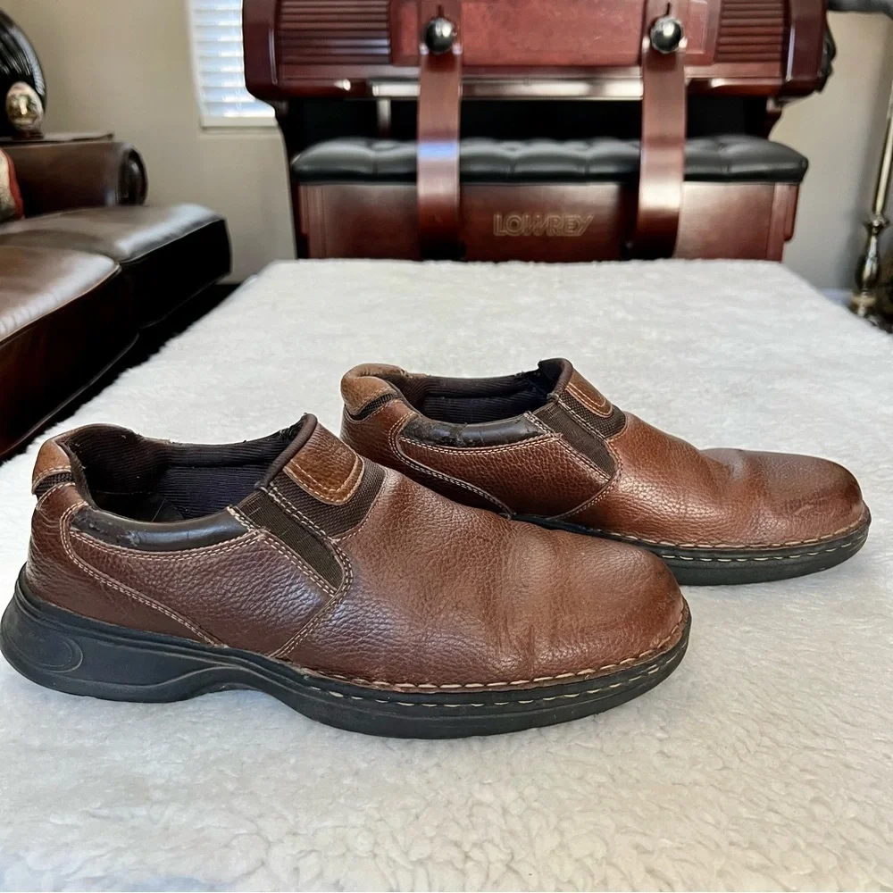 Core Croft & Barrow Grain Leather Slip On Shoes Size 11 M